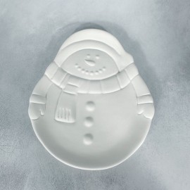 Vintage Snowman Plate